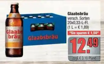 alldrink Glaabsbräu Angebot