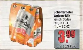 alldrink Schöfferhofer Weizen-mix Angebot