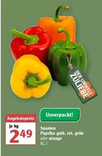 Globus Spanien Paprika Gelb, Rot, Grün Oder Orange Angebot