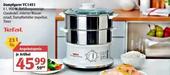 Globus Tefal Dampfgarer VC1451 Angebot