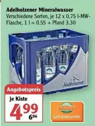 Globus Adelholzener Mineralwasser Angebot