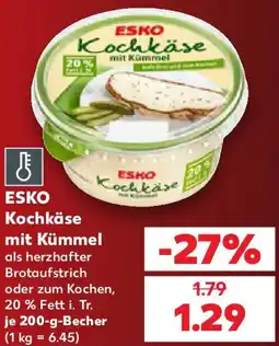 Kaufland ESKO Kochkäse mit Kümmel Angebot