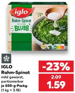 Kaufland IGLO Rahm-Spinat Angebot
