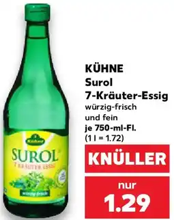 Kaufland KÜHNE Surol 7-Kräuter-Essig Angebot