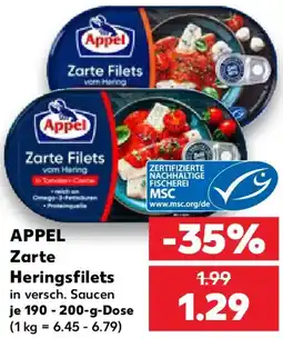 Kaufland APPEL Zarte Heringsfilets Angebot