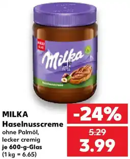 Kaufland MILKA Haselnusscreme Angebot