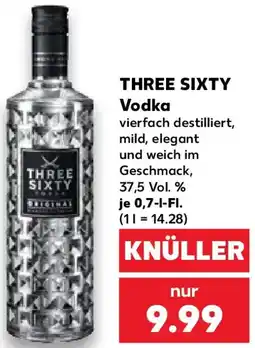 Kaufland THREE SIXTY Vodka Angebot