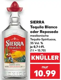 Kaufland SIERRA Tequila Blanco oder Reposado Angebot