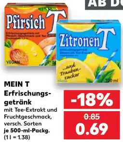 Kaufland MEIN T Erfrischungsgetränk Angebot
