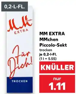 Kaufland MM EXTRA MMchen Piccolo-Sekt Angebot
