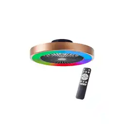 Netto Marken-Discount Brilliant LED Deckenventilator mit Beleuchtung - RGB & CCT, dimmbar, Ø 49 cm, inkl. Fernbedienung Angebot