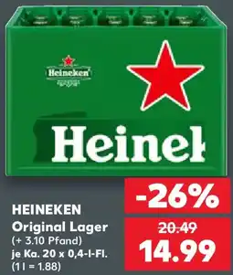 Kaufland HEINEKEN Original Lager Angebot