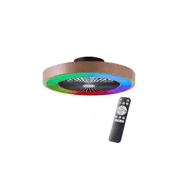 Netto Marken-Discount Brilliant LED Deckenleuchte mit Ventilator - RGB & CCT, dimmbar, Ø 49 cm, inkl. Fernbedienung Angebot