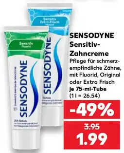 Kaufland SENSODYNE Sensitiv Zahncreme Angebot