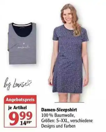 Globus Damen-Sleepshirt Angebot