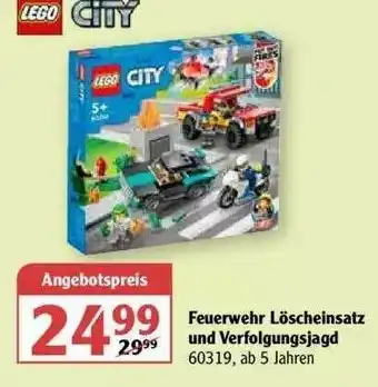 Globus Lego City Feuerwehr Löscheinsatz Und Verfolgungsjagd Angebot