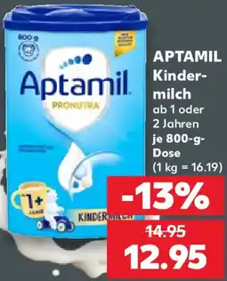 Kaufland APTAMIL Kindermilch Angebot
