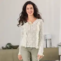 NKD Damen-Langarmshirt mit Rüschen Angebot
