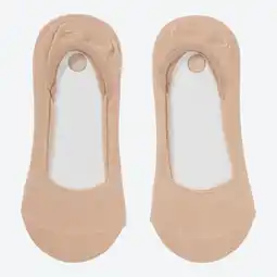 NKD Damen-Ballerina-Füßlinge mit Antirutschband, 2er-Pack Angebot