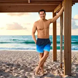 NKD Herren-Badeshorts mit Kordelzug Angebot
