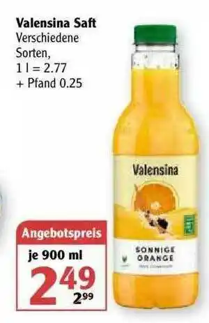 Globus Valensina Saft Angebot