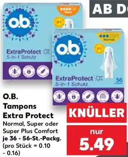 Kaufland O.B. Tampons ExtraProtect Angebot