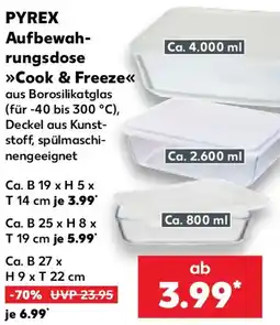 Kaufland PYREX Aufbewahrungsdose Cook & Freeze Angebot