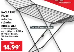 Kaufland K-CLASSIC Flügelwäscheständer Black XL Angebot