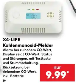 Kaufland X4-LIFE Kohlenmonoxid-Melder Angebot