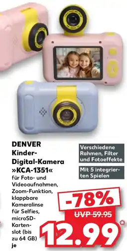 Kaufland DENVER Kinder Digital-Kamera KCA-1351 Angebot