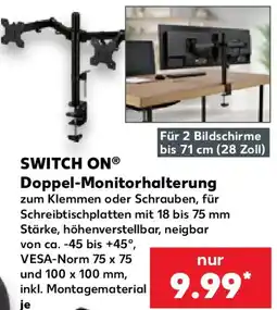 Kaufland SWITCH ON Doppel-Monitorhalterung Angebot