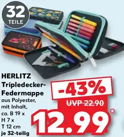 Kaufland HERLITZ Tripledecker Federmappe Angebot