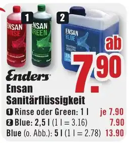 B1 Discount Baumarkt Enders Ensan Sanitärflüssigkeit Angebot