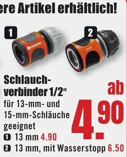 B1 Discount Baumarkt Schlauchverbinder 1/2" Angebot
