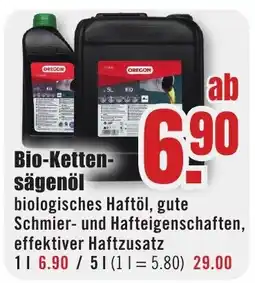 B1 Discount Baumarkt Bio-Kettensägenöl Angebot