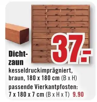 B1 Discount Baumarkt Dichtzaun Angebot