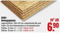 B1 Discount Baumarkt OSB1-Verlegeplatte Angebot