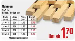B1 Discount Baumarkt Rahmen GLK II Angebot