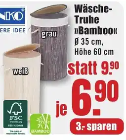 B1 Discount Baumarkt Wäsche-Truhe »Bamboo« Angebot