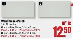 B1 Discount Baumarkt Wandfliese »Parel« Angebot