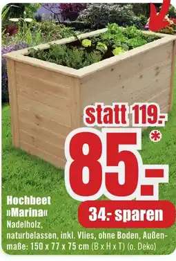 B1 Discount Baumarkt Hochbeet »Marina« Nadelholz Angebot