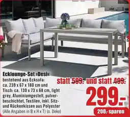 B1 Discount Baumarkt Ecklounge-Set »Desi« Angebot