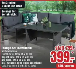 B1 Discount Baumarkt Lounge-Set »Savannah« Angebot