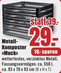 B1 Discount Baumarkt Metall-Komposter »Muck« Angebot