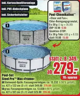 B1 Discount Baumarkt Pool-Set Steel Pro™ Max »Frame« Angebot