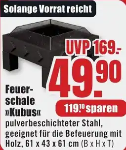 B1 Discount Baumarkt Feuerschale Kubus Angebot