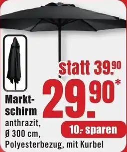B1 Discount Baumarkt Marktschirm anthrazit Angebot