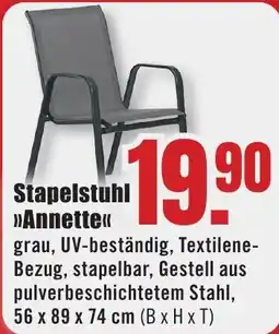 B1 Discount Baumarkt Stapelstuhl »Annette« Angebot