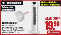 B1 Discount Baumarkt Turmventilator Angebot