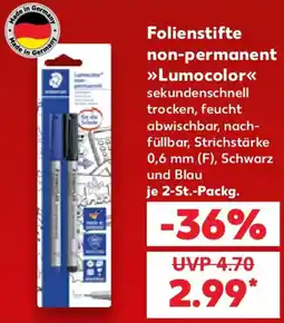 Kaufland Folienstifte non-permanent Lumocolor Angebot